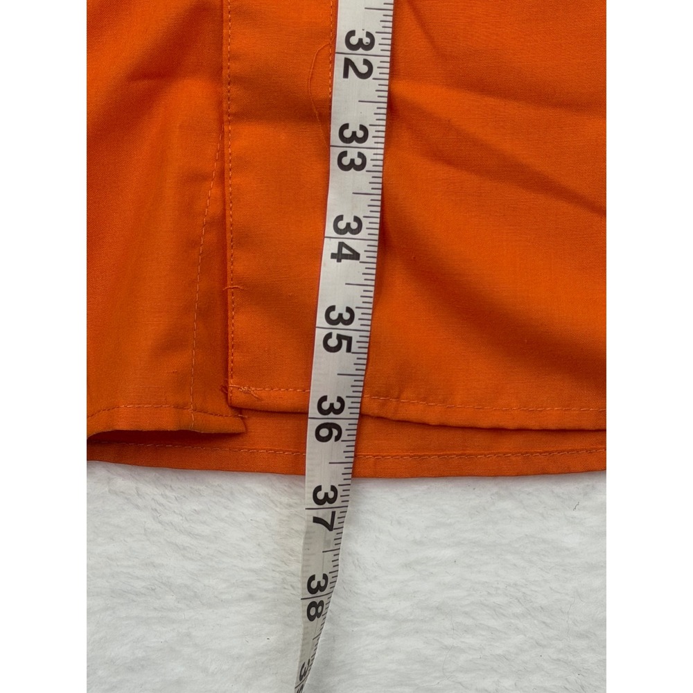 Daniel Ellissa Mens Orange Button Down Dress Shirt 20.5 35-36 Big and Tall Solid - Picture 6 of 7